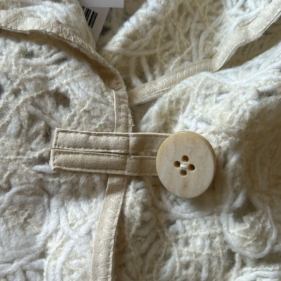 NWT Carlisle Per Se Italian Felted Wool Lace Vest Per Se Per Marine - Picture 13 of 14